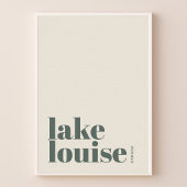 Lake Louise Canada modern stad Poster