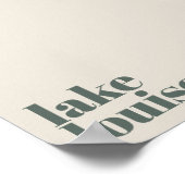 Lake Louise Canada modern stad Poster (Hoek)