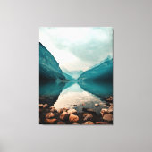 Lake Louise, Canada. Panoramisch Landschap Canvas Afdruk (Voorkant)