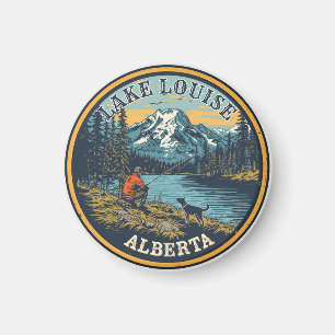 Lake Louise Canada Reis Cadeau Banff Nationaal Par Magneet