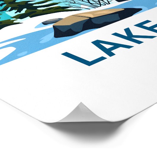 Lake Louise Canada Reisprint Poster (Hoek)