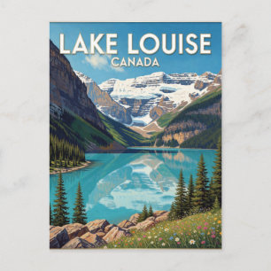 Lake Louise Canada Rots bergzicht   Briefkaart