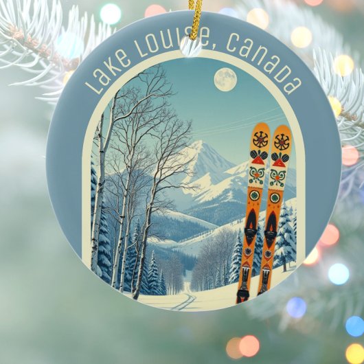Lake Louise Canada ski souvenir  Keramisch Ornament