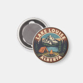Lake Louise Canada Travel Gift Banff National Park Magneet (Voorkant / Achterkant)