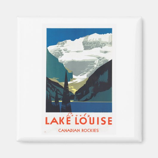 Lake Louise Canadese Rockies Canada Magneet (Voorkant)