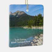 Lake Louise in Banff Canada Keramisch Ornament (Rechts)