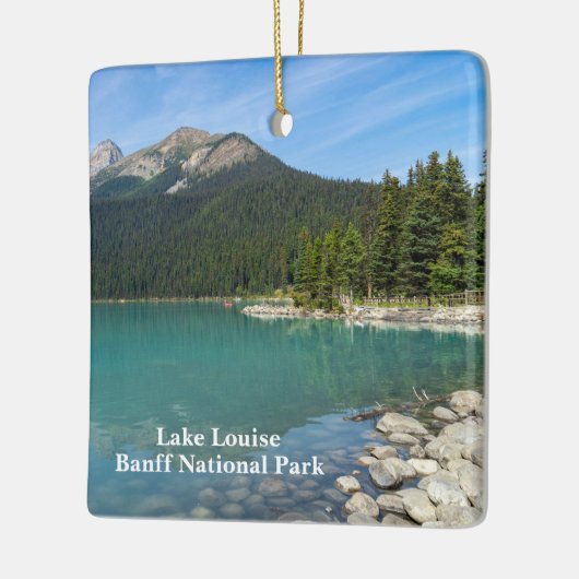 Lake Louise in Banff Canada Keramisch Ornament (Links)