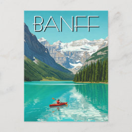 Lake Louise in het Banff National Park Canada Briefkaart