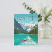 Lake Louise in het Banff National Park Canada Briefkaart (Staand voorkant)