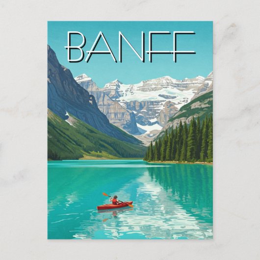 Lake Louise in het Banff National Park Canada Briefkaart (Voorkant)