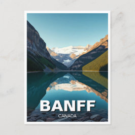 Lake Louise in het Banff National Park Canada Briefkaart