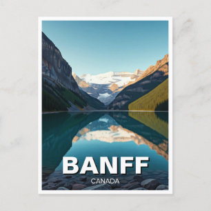 Lake Louise in het Banff National Park Canada Briefkaart