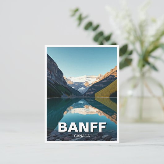 Lake Louise in het Banff National Park Canada Briefkaart (Staand voorkant)