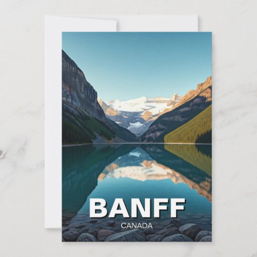 Lake Louise in het Banff National Park Canada Feestdagenkaart (Voorkant)