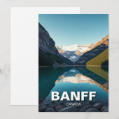 Lake Louise in het Banff National Park Canada Feestdagenkaart (Voorkant / Achterkant)