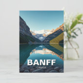 Lake Louise in het Banff National Park Canada Feestdagenkaart (Staand voorkant)