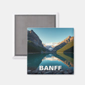 Lake Louise in het Banff National Park Canada Magneet (Voorkant / Achterkant)