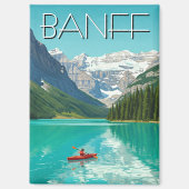 Lake Louise in het Banff National Park Canada Magneet (Voorkant)