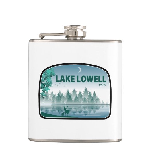 Lake Lowell Idaho Deer Heupfles (Voorkant)