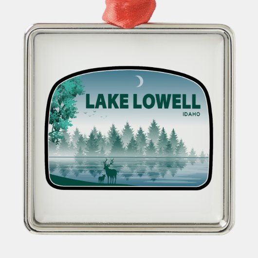 Lake Lowell Idaho Deer Metalen Ornament (Voorkant)
