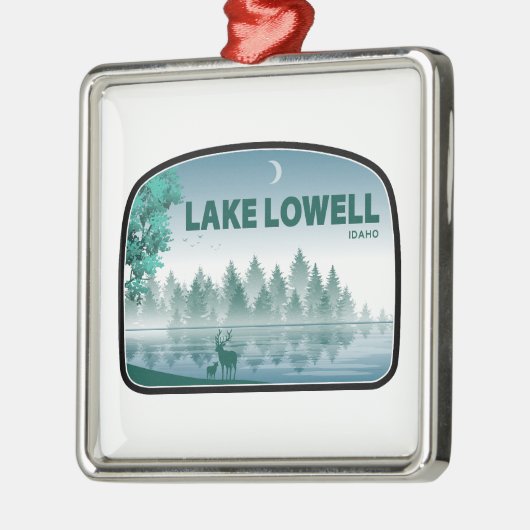 Lake Lowell Idaho Deer Metalen Ornament (Links)