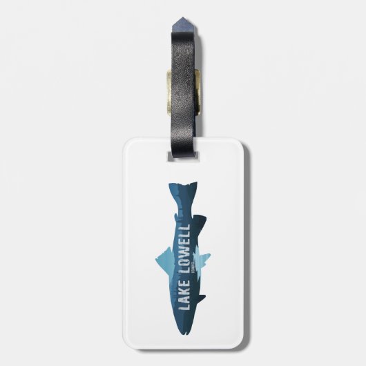 Lake Lowell Idaho Fish Bagagelabel (Achterkant verticaal)