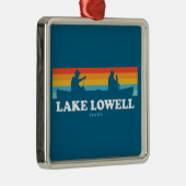 Lake Lowell Idaho kano Metalen Ornament (Rechts)