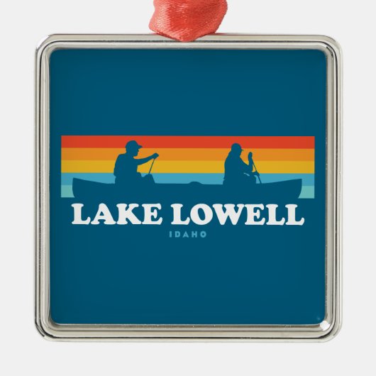 Lake Lowell Idaho kano Metalen Ornament (Voorkant)