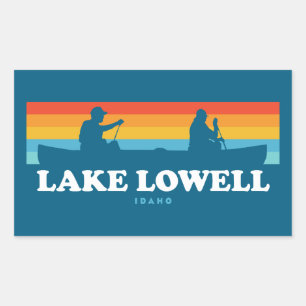 Lake Lowell Idaho kano Rechthoekige Sticker