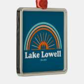 Lake Lowell Idaho Rainbow Metalen Ornament (Rechts)