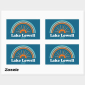 Lake Lowell Idaho Rainbow Rechthoekige Sticker (Vel)