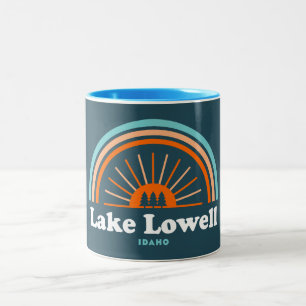 Lake Lowell Idaho Rainbow Tweekleurige Koffiemok