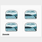 Lake Lowell Idaho Vist Rod Rechthoekige Sticker (Vel)