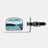 Lake Lowell Idaho Vistehengel Bagagelabel (Voorkant horizontaal)