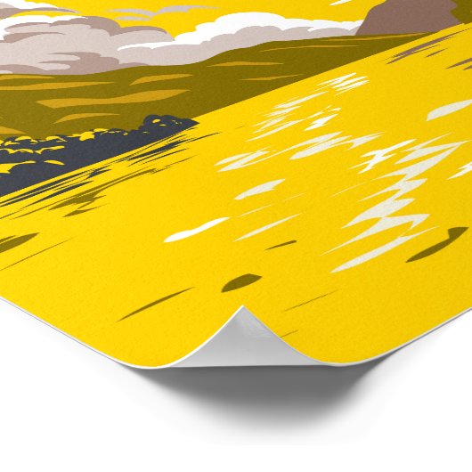 Lake Lugano Zwitserland Reiskunst Vintage Poster (Hoek)