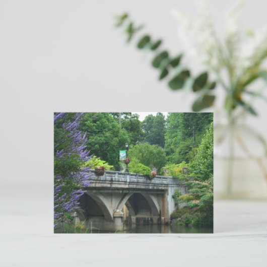 Lake Lure Flowering Bridge North Carolina Foto Briefkaart (Staand voorkant)
