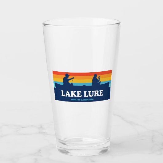 Lake Lure North Carolina Canoe Glas (Voorkant)