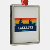 Lake Lure North Carolina Canoe Metalen Ornament (Rechts)