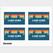 Lake Lure North Carolina Canoe Rechthoekige Sticker (Vel)