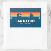 Lake Lure North Carolina Canoe Rechthoekige Sticker (Tas)