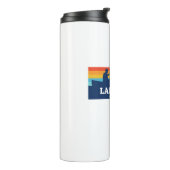 Lake Lure North Carolina Canoe Thermosbeker (Gedraaid links)