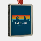 Lake Lure North Carolina Kano Metalen Ornament (Rechts)