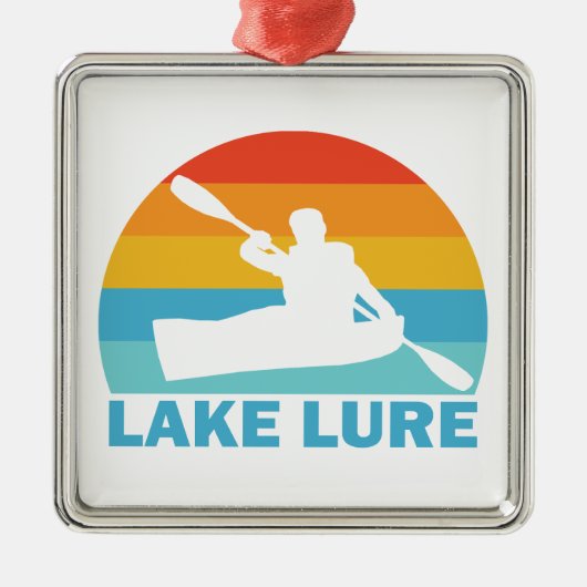 Lake Lure North Carolina Kayak Metalen Ornament (Voorkant)