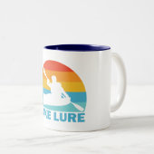 Lake Lure North Carolina Kayak Tweekleurige Koffiemok (Voorkant rechts)