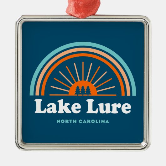 Lake Lure North Carolina Rainbow Metalen Ornament (Voorkant)