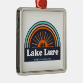 Lake Lure North Carolina Rainbow Metalen Ornament (Rechts)