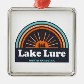 Lake Lure North Carolina Rainbow Metalen Ornament (Voorkant)