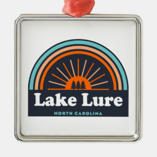 Lake Lure North Carolina Rainbow Metalen Ornament