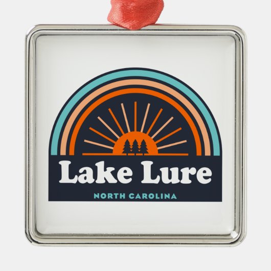 Lake Lure North Carolina Rainbow Metalen Ornament (Voorkant)