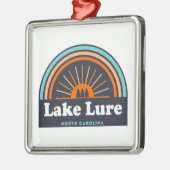 Lake Lure North Carolina Rainbow Metalen Ornament (Links)